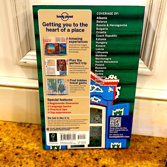 NWOT💙LONELY PLANET EASTERN EUROPE PAPERBACK GUIDE 15TH EDITION - Picture 2 of 6
